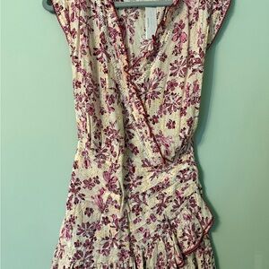 Poupette St Barth Pink and Cream Women's Dress